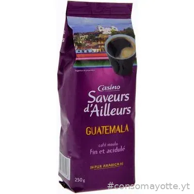 Café moulu pur arabica guatemala Casino