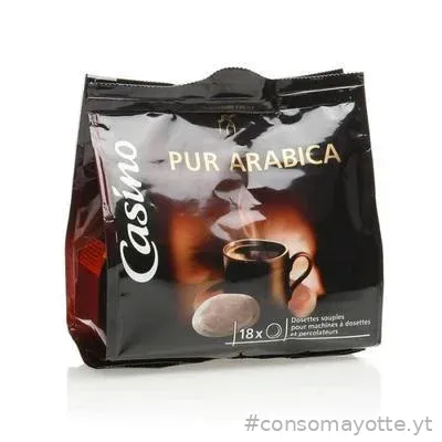 Café 18 dosettes souples pur Arabica du Brésil Casino