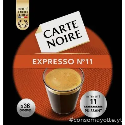 Café 36 dosettes souples espresso n°11 Carte Noire