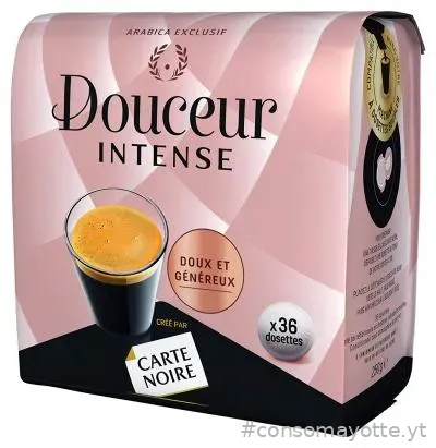 Café 36 dosettes souples douceur intense Carte Noire