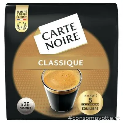 Café 36 dosettes souples classique n°5 Carte Noire