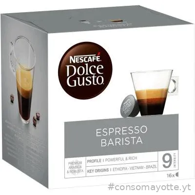 Café 16 capsule expresso barista Dolce Gusto Nescafé