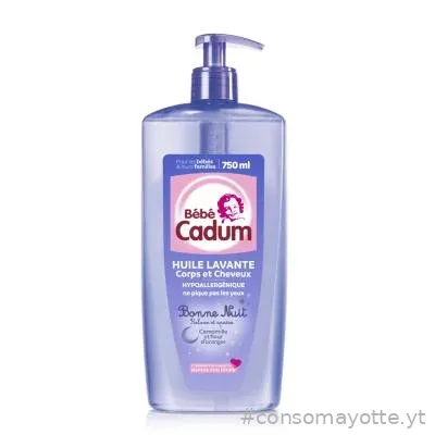Huile lavante corps et cheveux Bébé Cadum