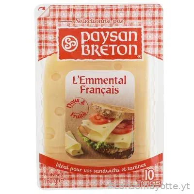 Emmental tranché Paysan Breton