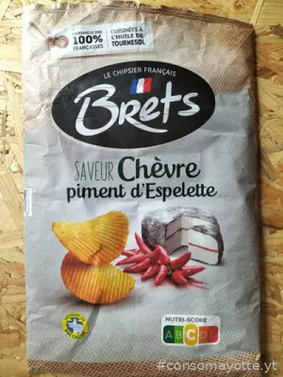 Chips chèvre piment d'espelette Bret's