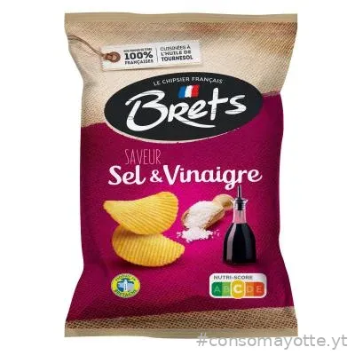 Chips saveur sel et vinaigre Bret's