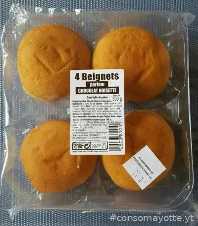 Beignets chocolat noisette x4 Casino