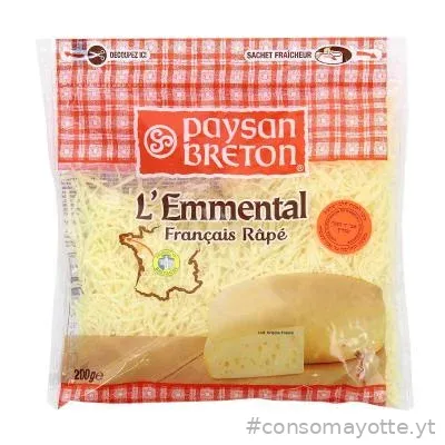 Emmental Français rapé Paysan Breton