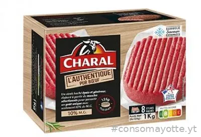 Steaks hachés l'Authentique Pur Boeuf x8 Charal
