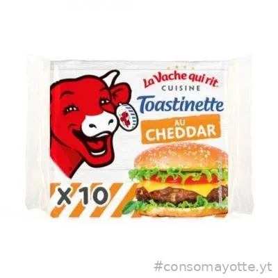 Fromage en tranches au cheddar x10 La Vache qui rit