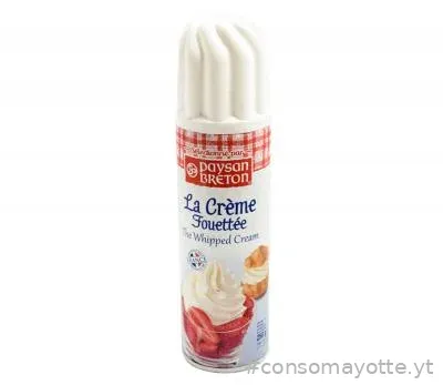 Crême fouettée sous pression Paysan Breton