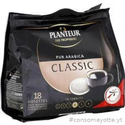 Café pur arabica 18 dosettes souples Planteur