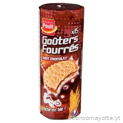 Goûters fourrés goût chocolat Poult
